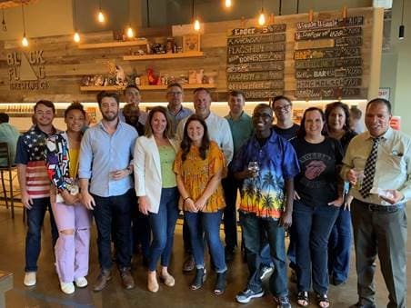 Accolade team at company event